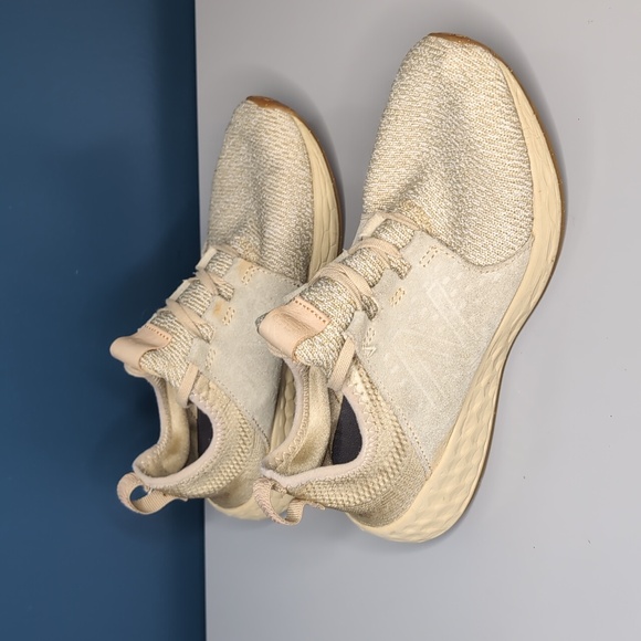 New Balance Cruz Knit and faux suede lace-up Fresh Foam shoe Size 7.5 - Picture 6 of 16
